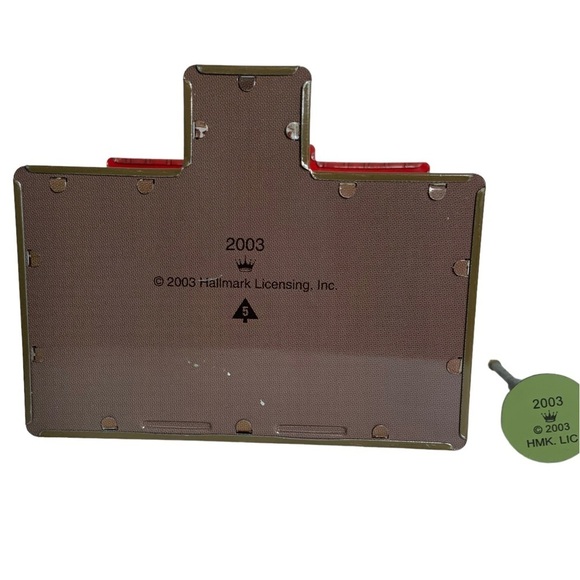 Hallmark Vintage Schoolhouse Patriotic Flag Keepsake Ornament Metal Christmas - Picture 7 of 15